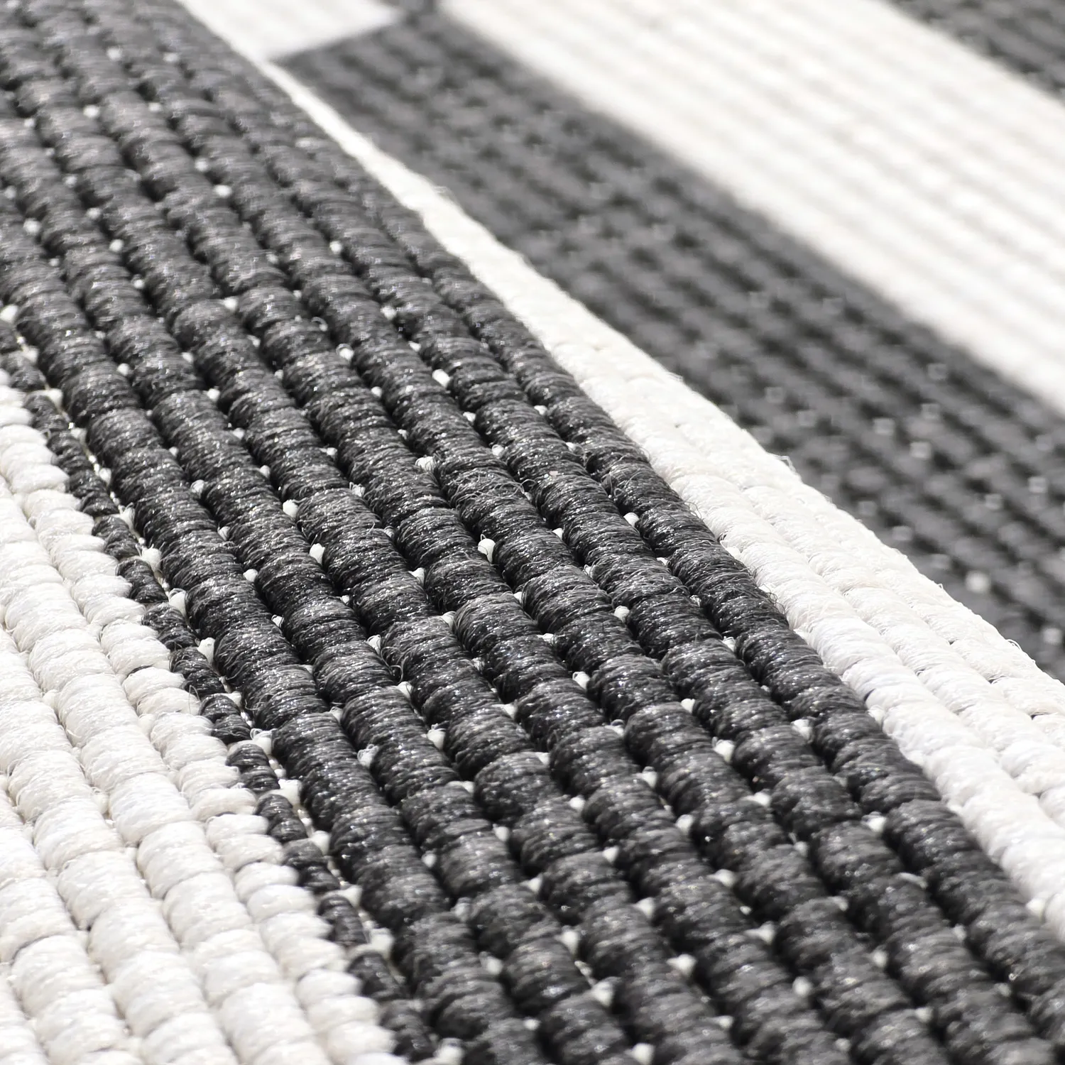 Alfombras redondeadas - Indoor/Outdoor Otto (negro)