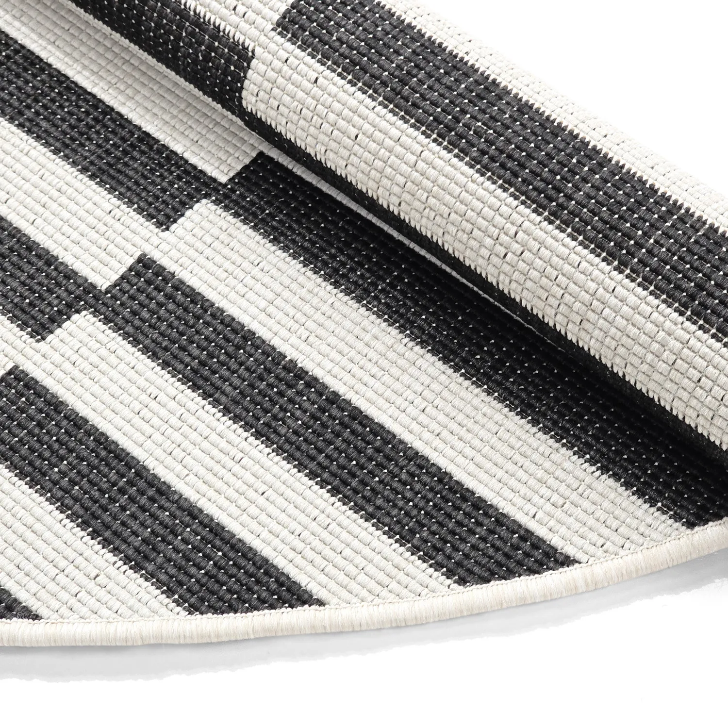Alfombras redondeadas - Indoor/Outdoor Otto (negro)