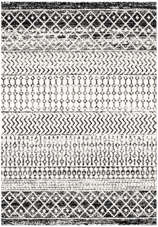 Alfombra Wilton - Ovada (negro/blanco)