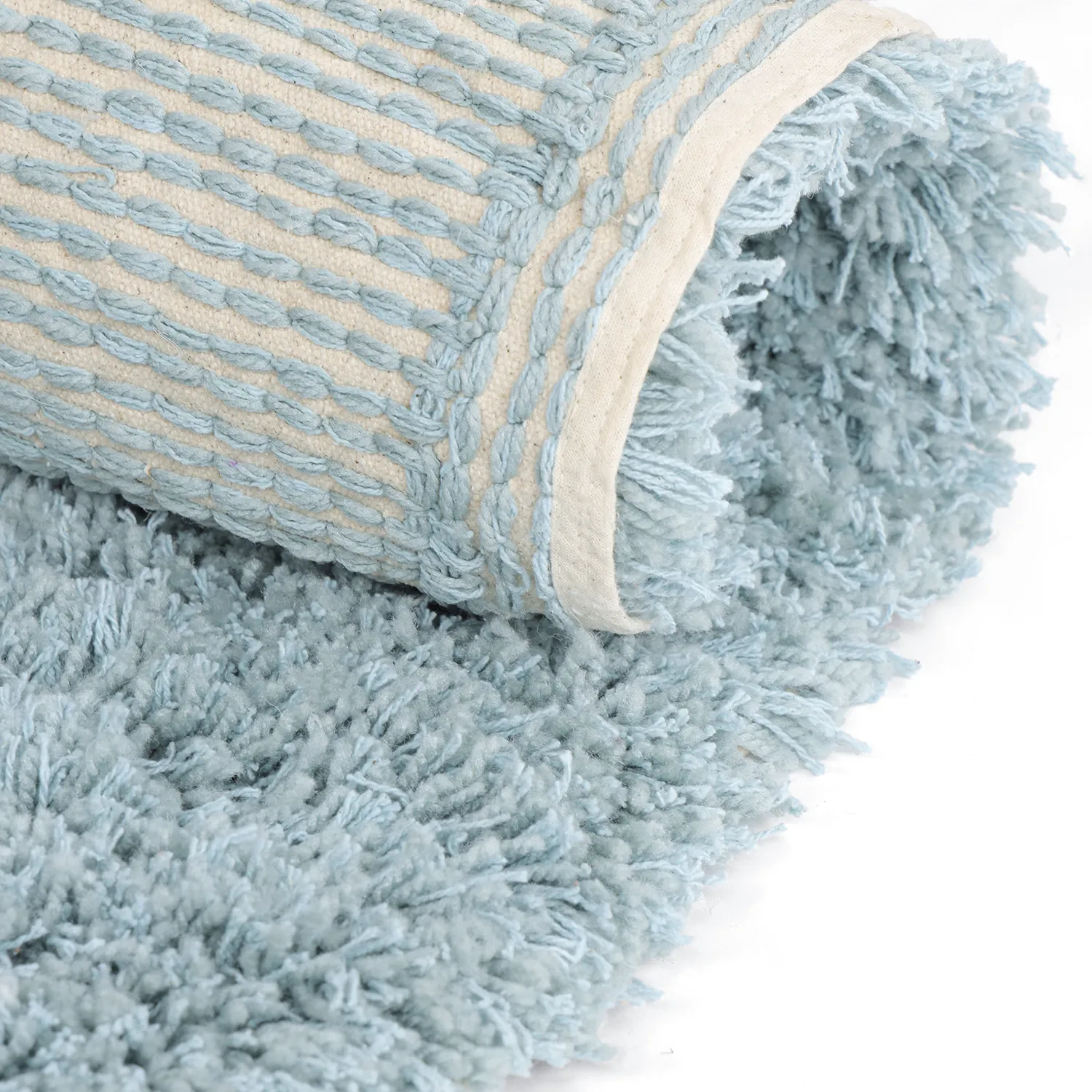 Alfombra ovalada - Tropea Natural Cotton Shaggy (multi)