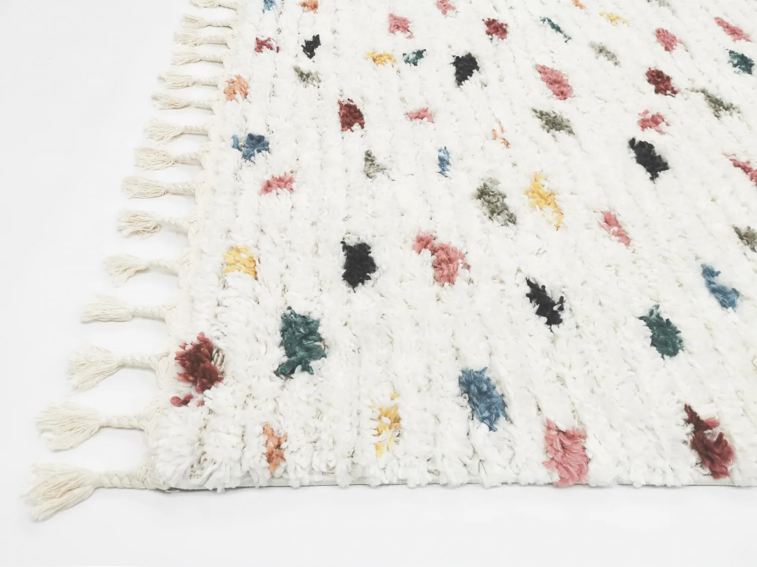 Alfombras de pelo largo - Luzi (beige/multi)
