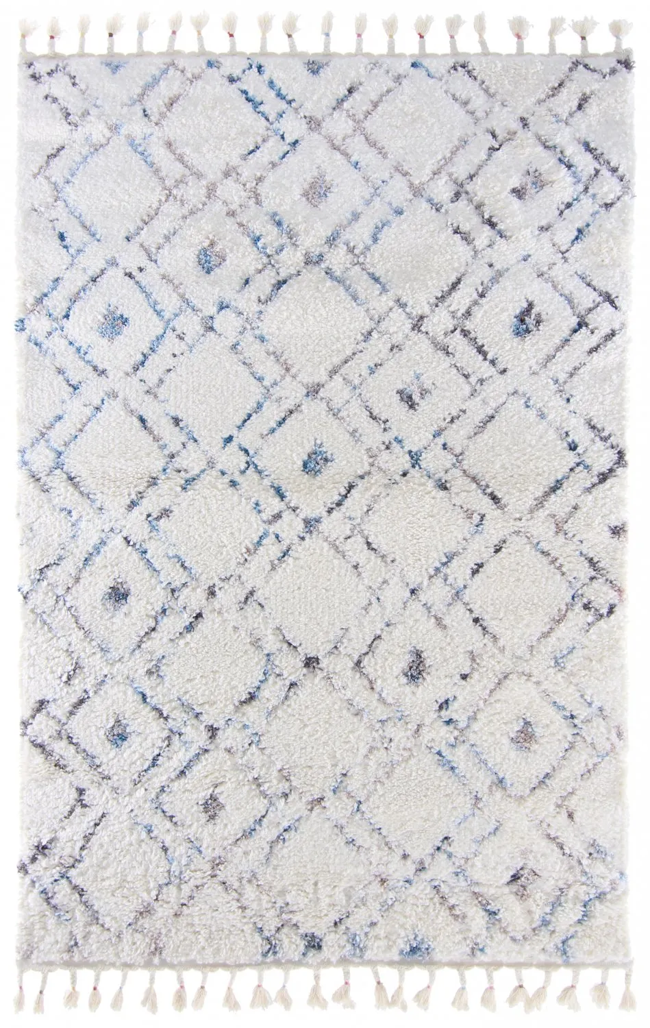 Alfombras de pelo largo - Lugo (azul/multi)