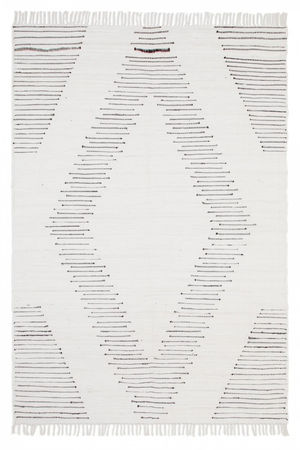 Alfombra de algodón - Palani (blanco/negro)