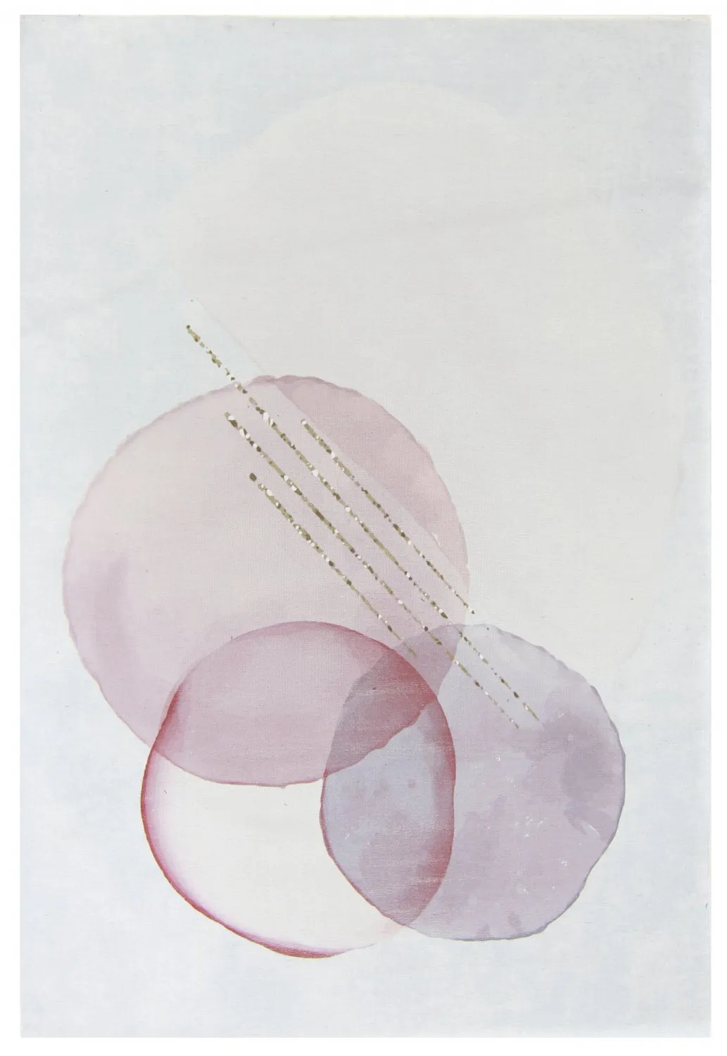 Alfombra Wilton - Layon (gris/rosa)