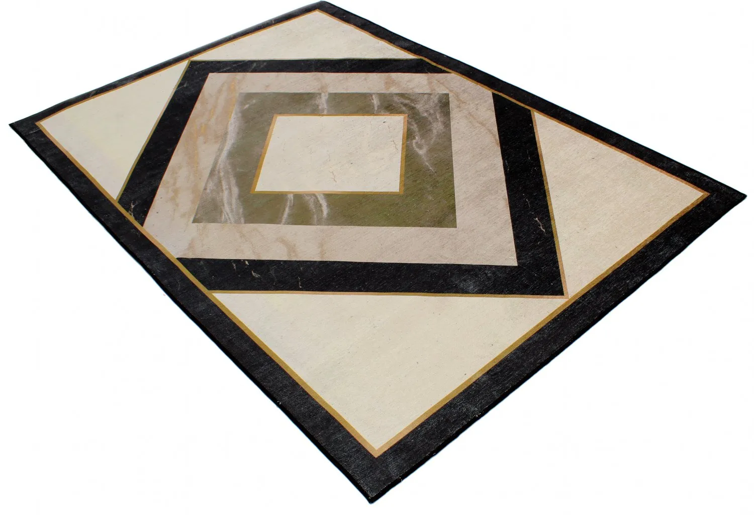 Alfombra Wilton - Pavia (beige/negro)