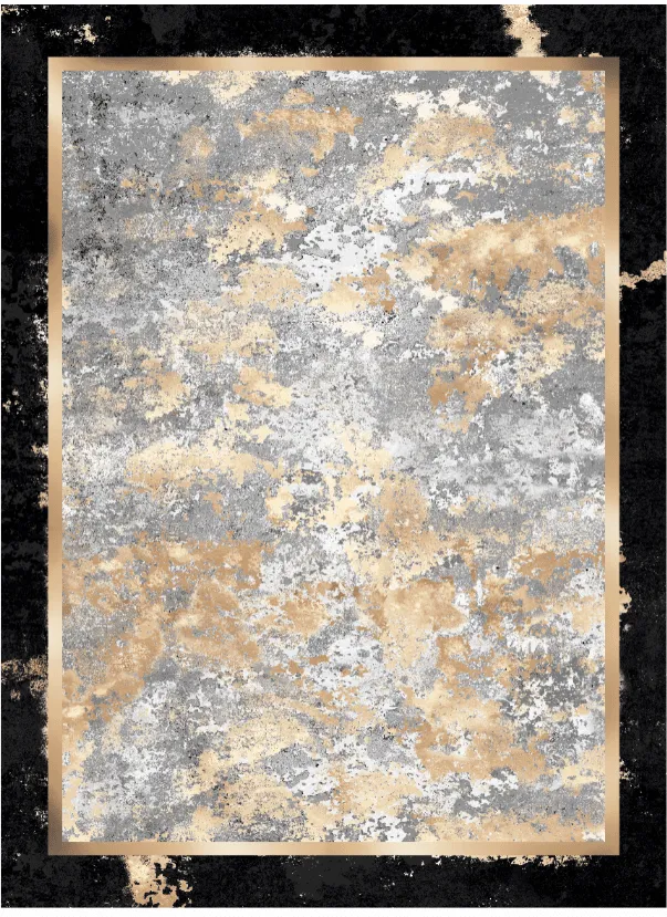 Alfombra Wilton - Peri (negro/multicolor)