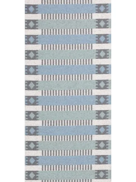 Alfombra de plástico - Horredsmattan Märta (azul/verde)