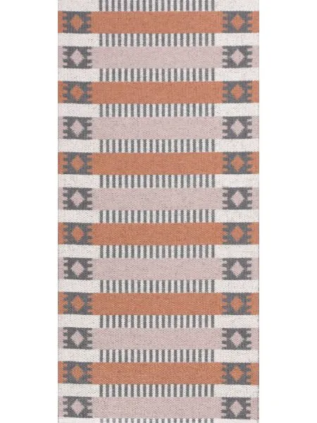 Alfombra de plástico - Horredsmattan Märta (rost/rosa)