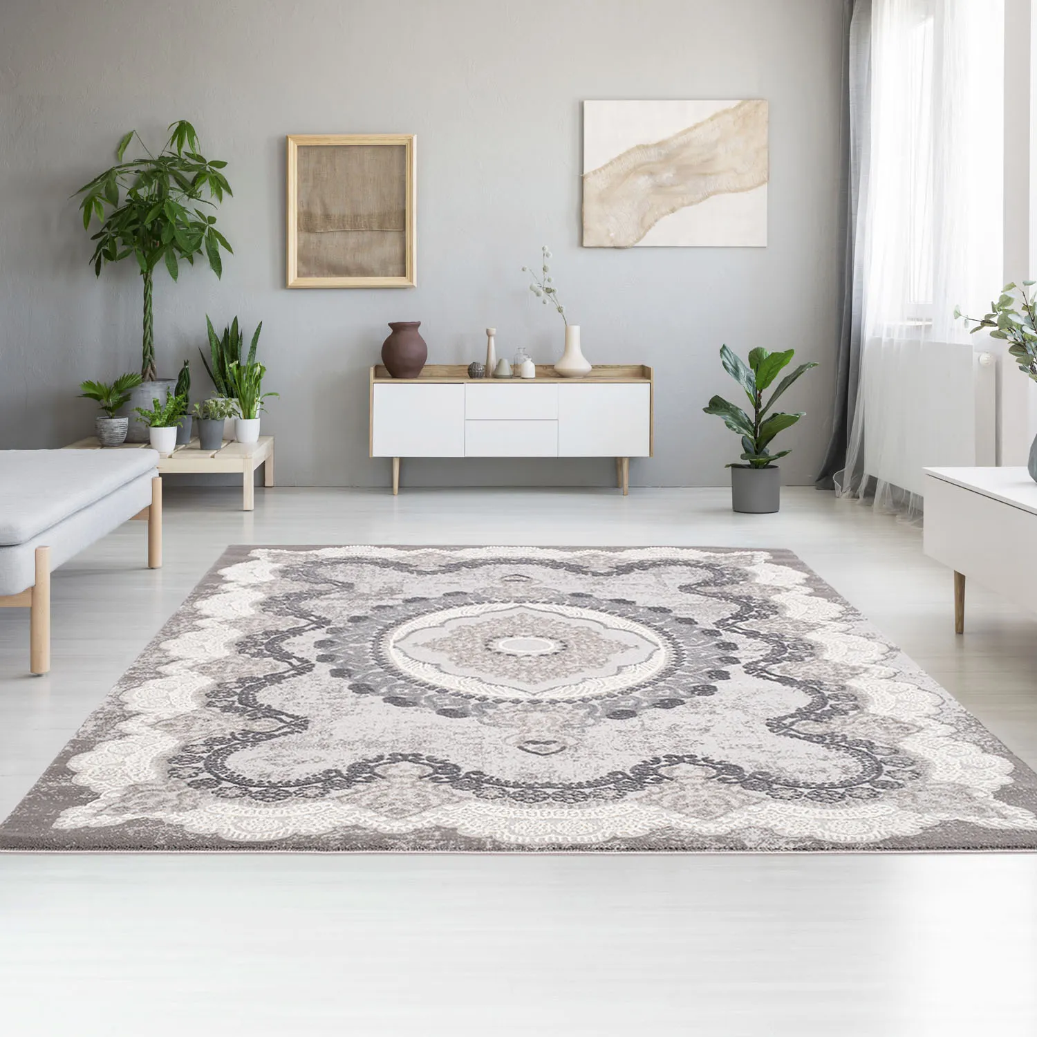 Alfombra Wilton - Sari (gris)