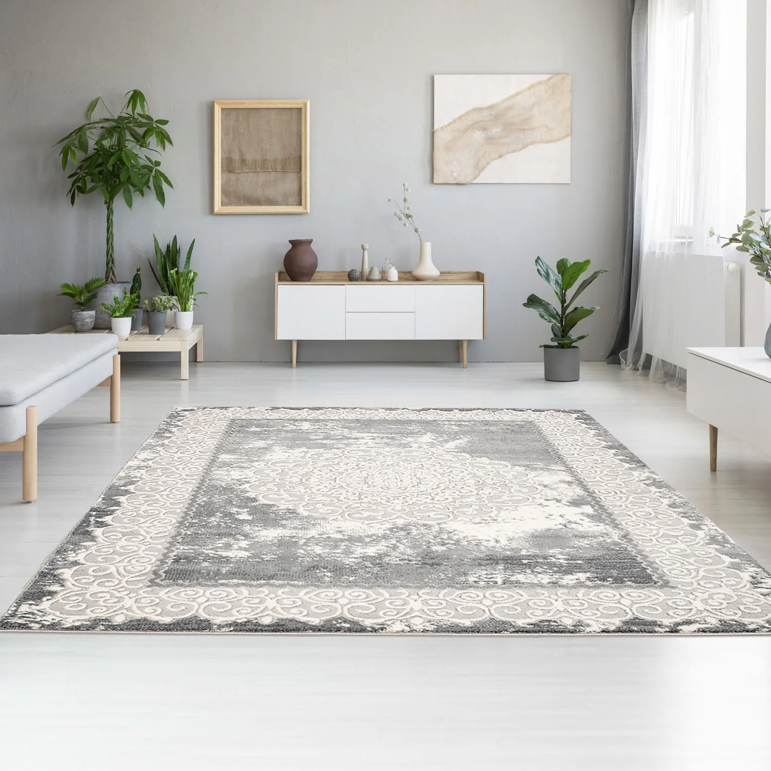 Alfombra Wilton - Zanjan (gris)