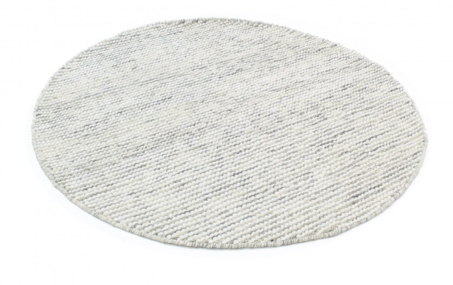 Alfombras redondeadas - Plockton (gris/blanco/verde)