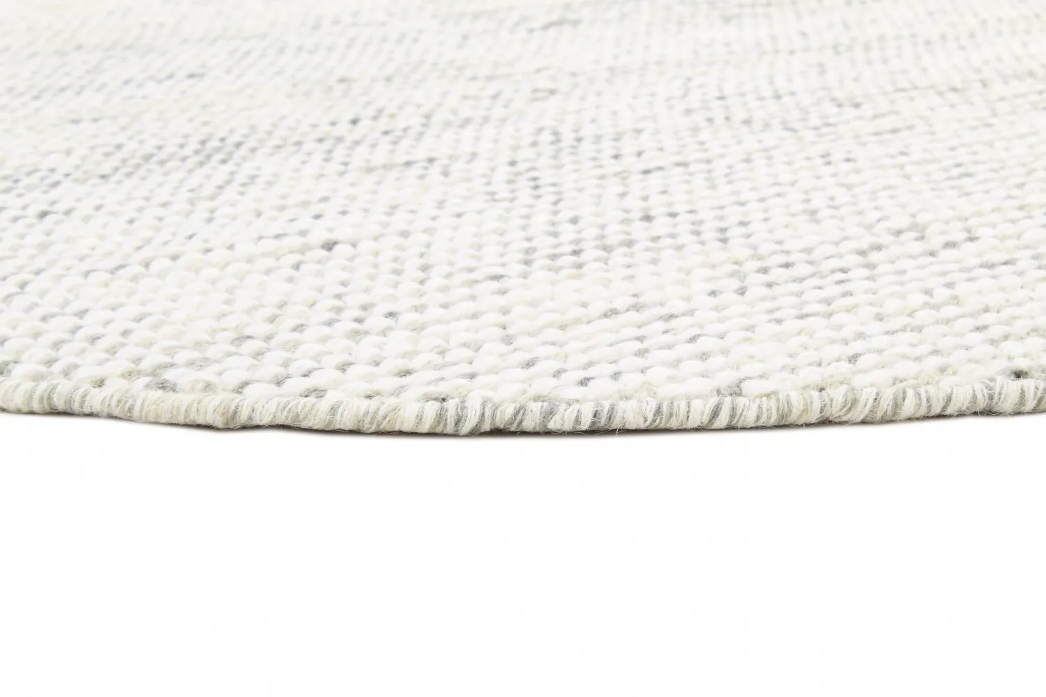 Alfombras redondeadas - Plockton (gris/blanco/verde)