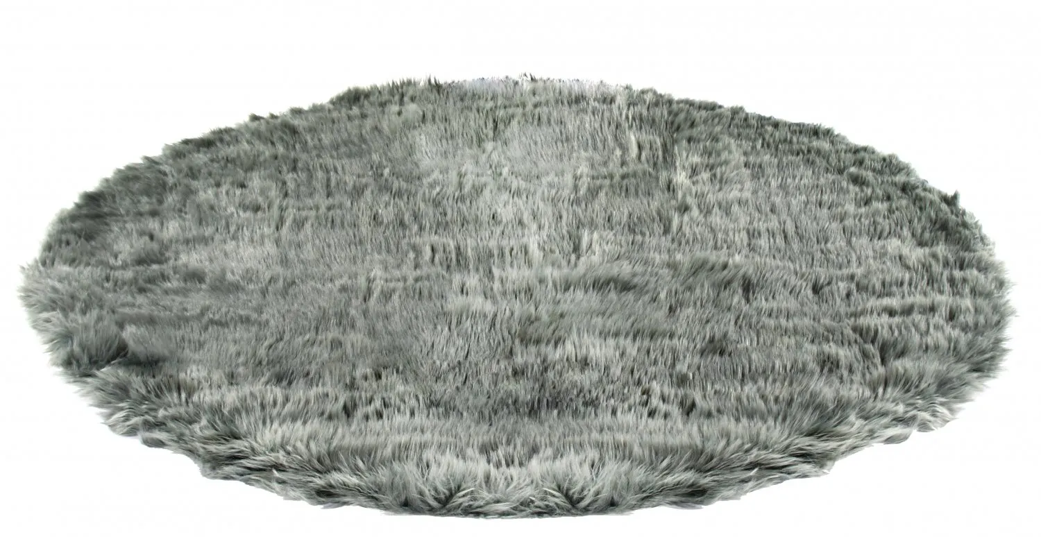 Alfombras redondeadas - Pomaire (gris/verde)