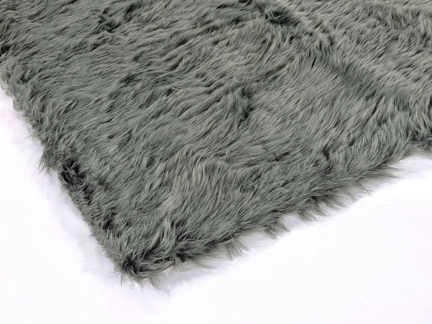 Alfombras de pelo largo - Pomaire (gris/verde)