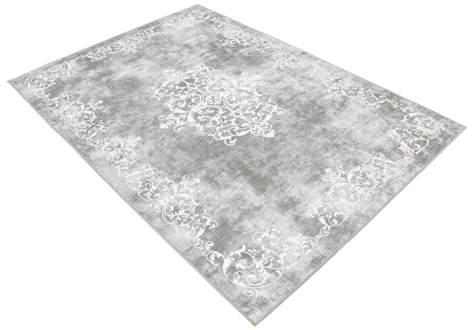 Alfombra Wilton - Santi (gris/blanco)