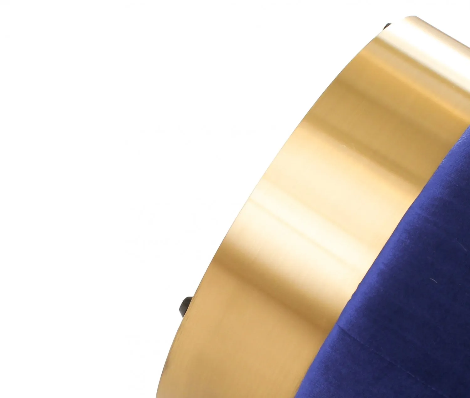 Puf de terciopelo (azul)