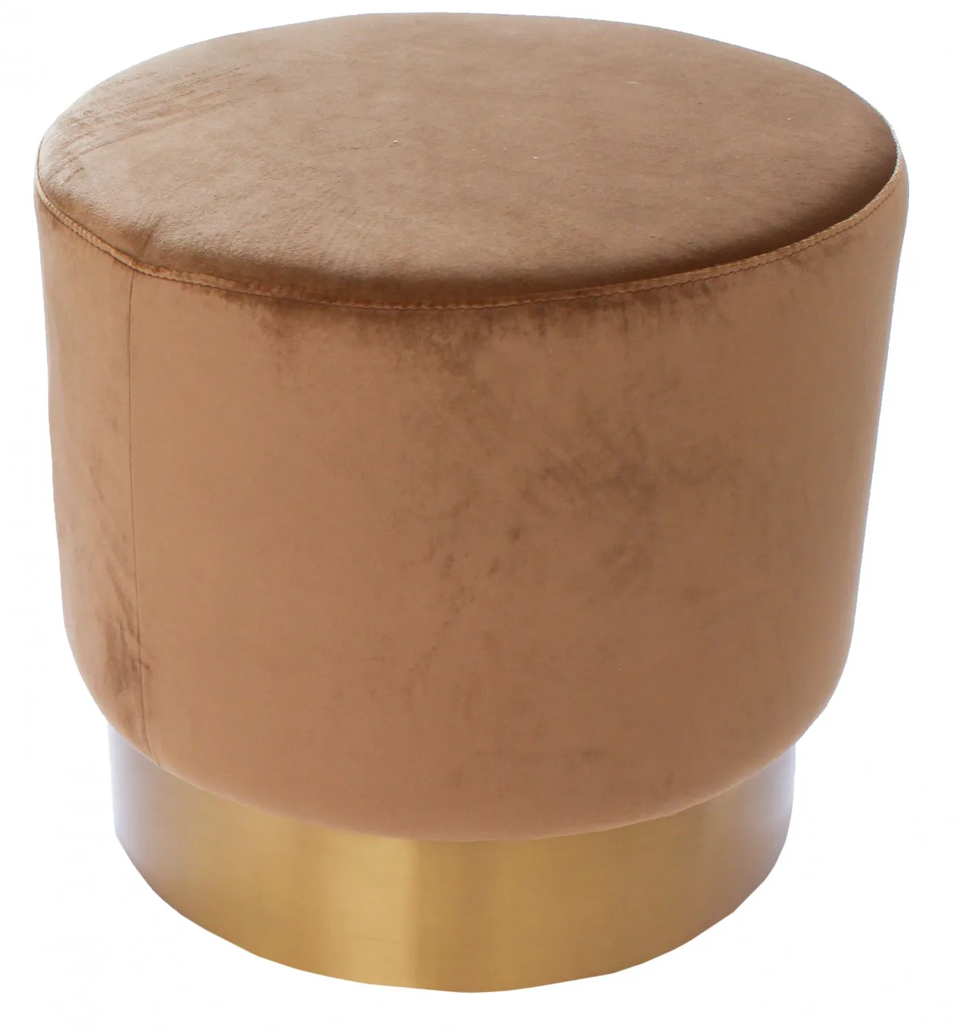 Puf de terciopelo (marrón)