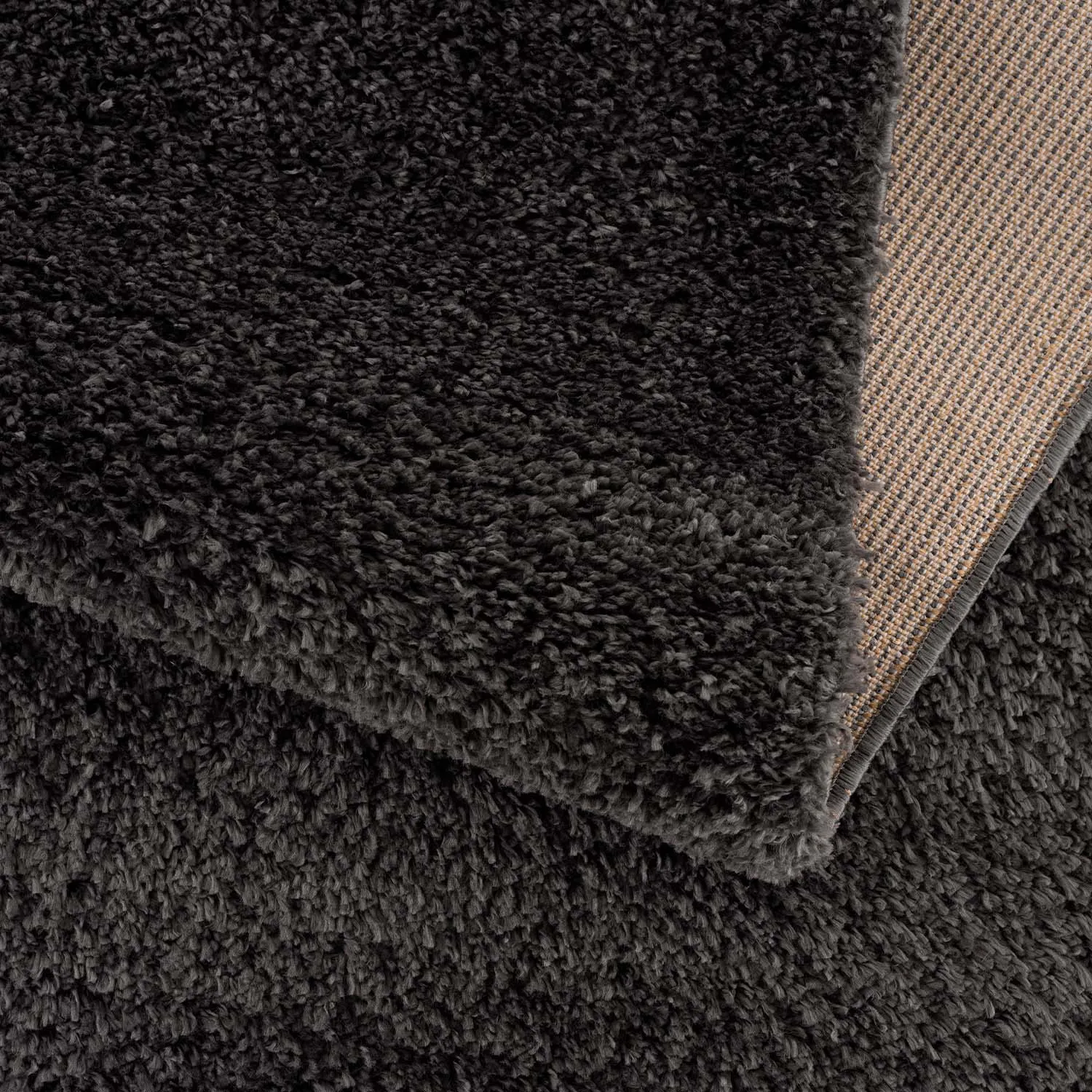Alfombras de pelo largo - Cudillero (negro/antracita)