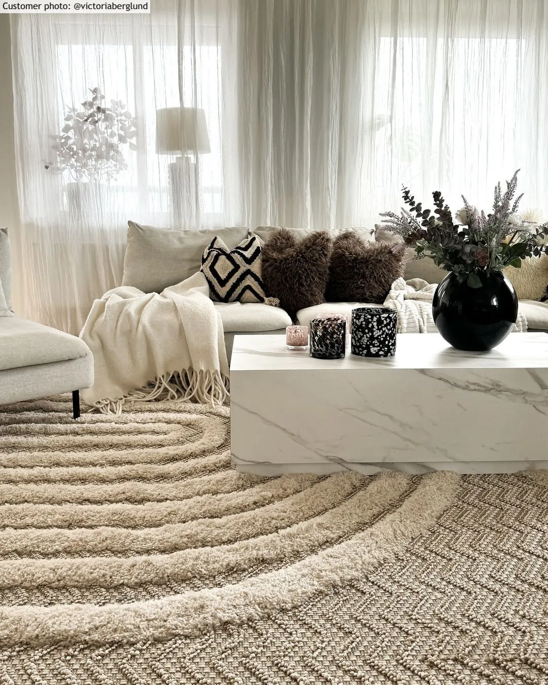 Alfombras de pelo largo - Ronda (beige)