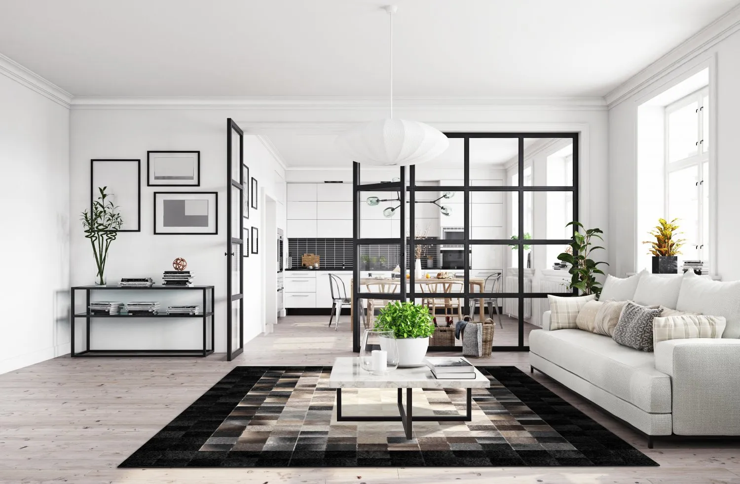 Alfombra Wilton - Livada (negro/multicolor)