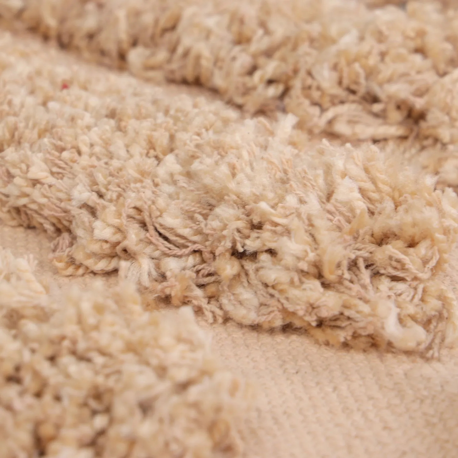 Alfombras redondeadas - Cazorla Natural Cotton Shaggy (beige)