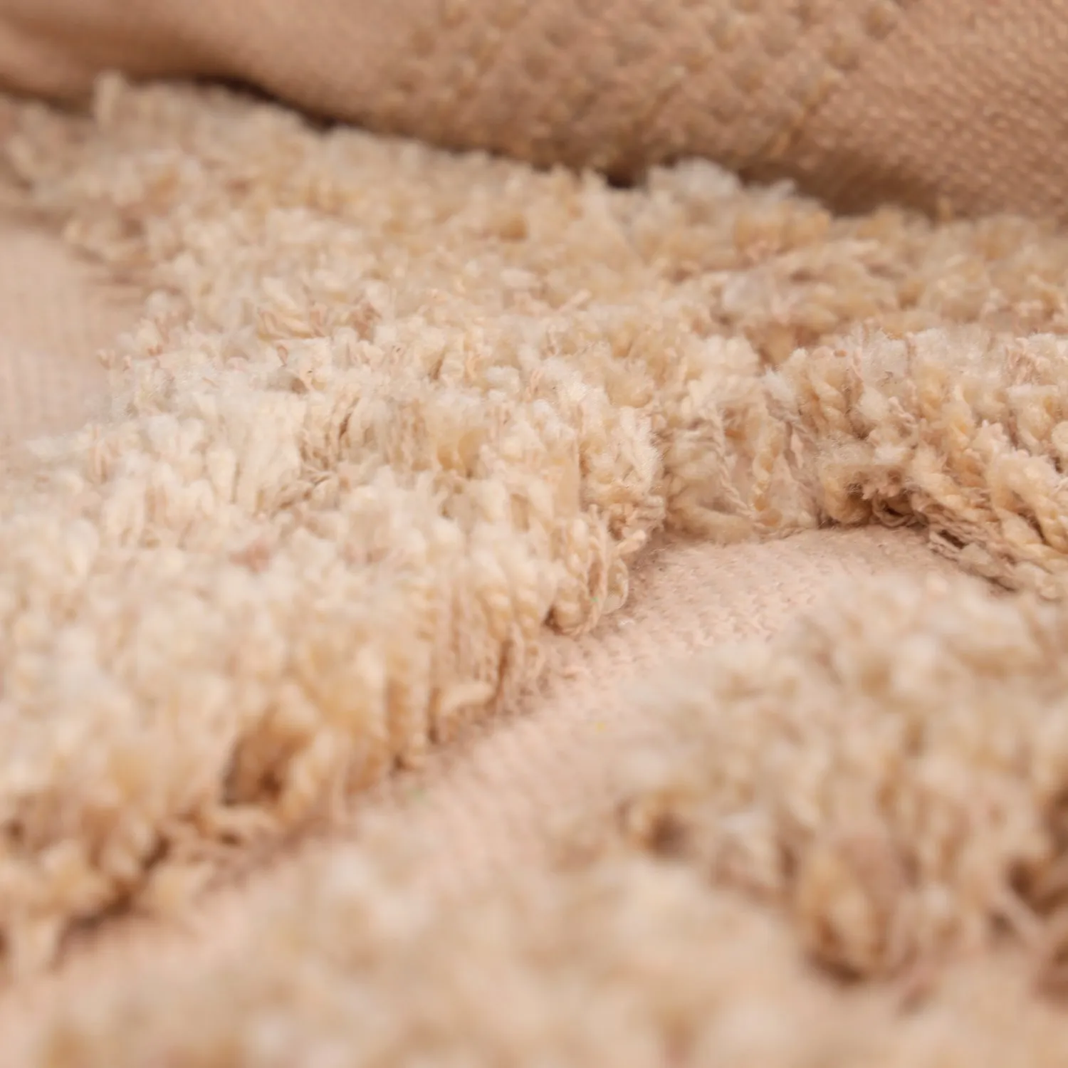 Alfombras redondeadas - Cazorla Natural Cotton Shaggy (beige)