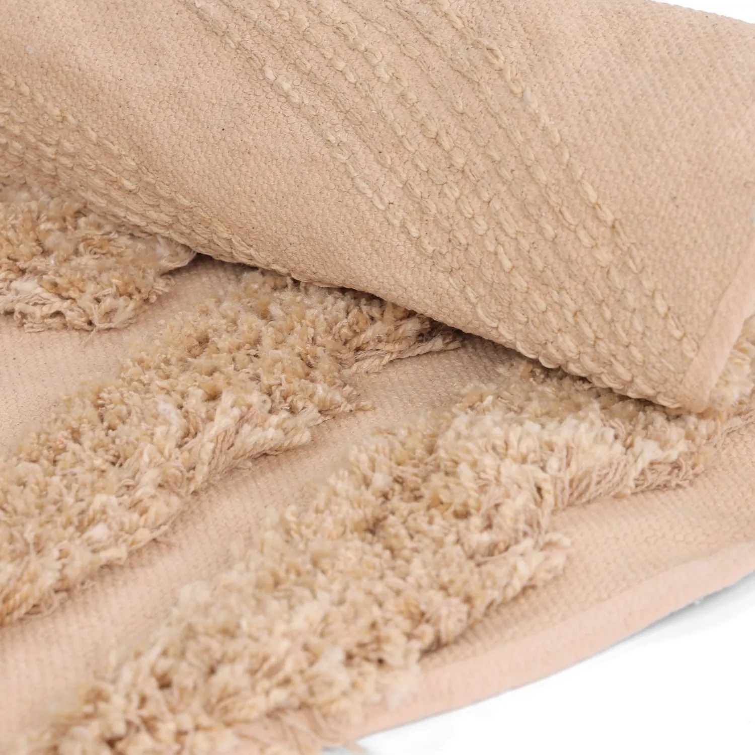 Alfombras redondeadas - Cazorla Natural Cotton Shaggy (beige)