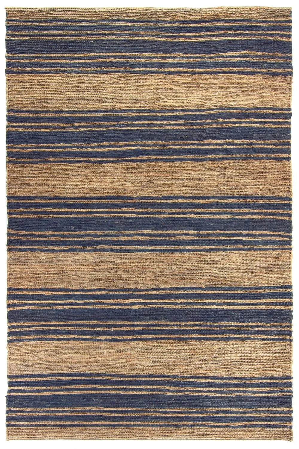Alfombra de yute - Kayes (yute/azul)