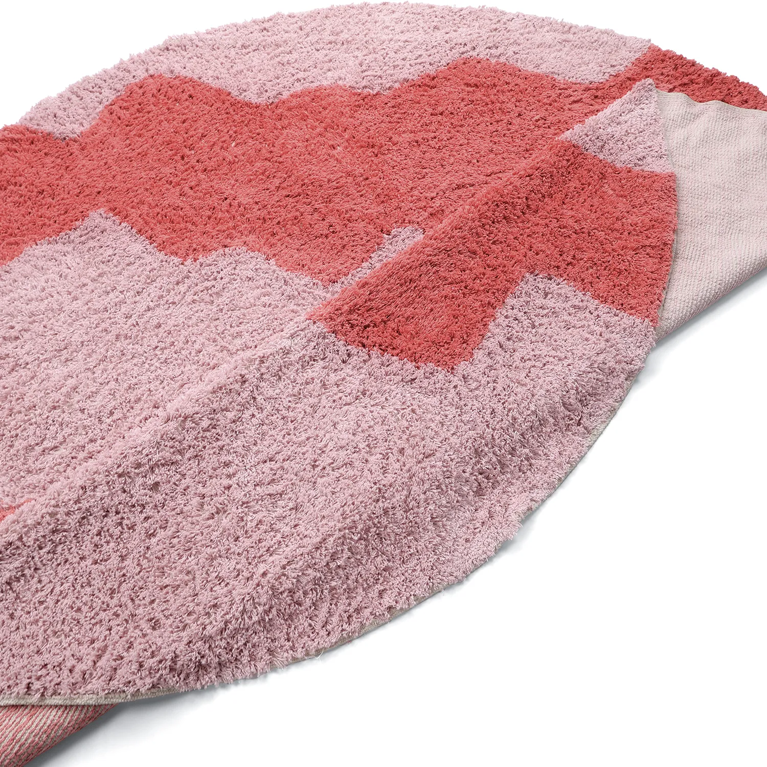 Alfombras de pelo largo - Amira Natural Cotton Shaggy (rosa)