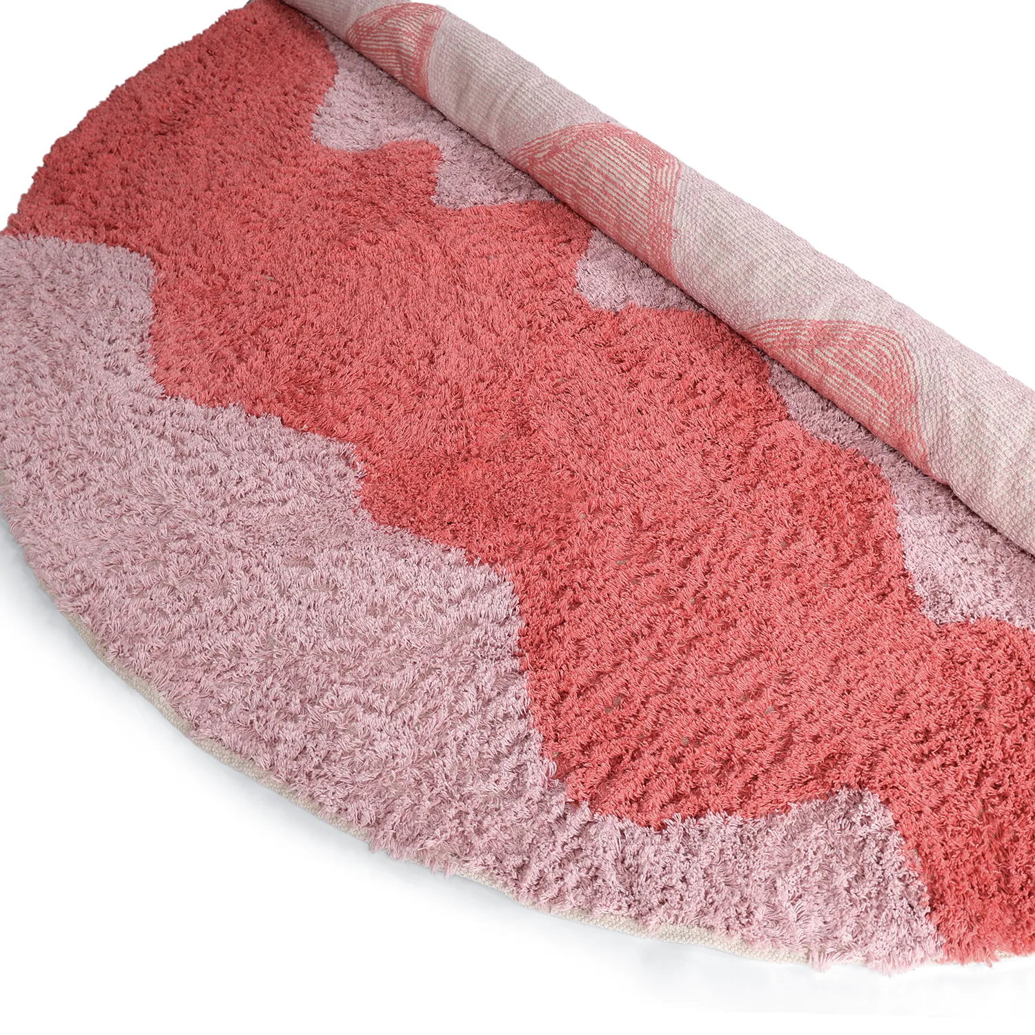 Alfombras de pelo largo - Amira Natural Cotton Shaggy (rosa)