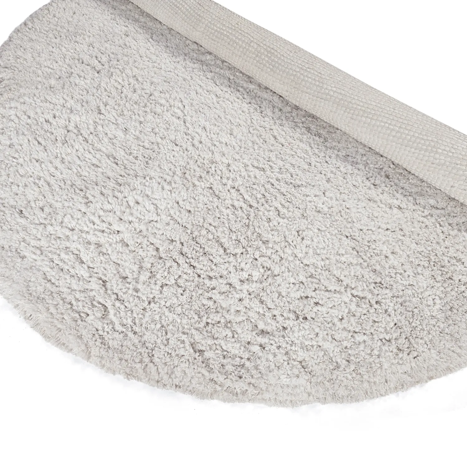 Alfombras redondeadas - Combarro Solid Cotton Shaggy (crema)
