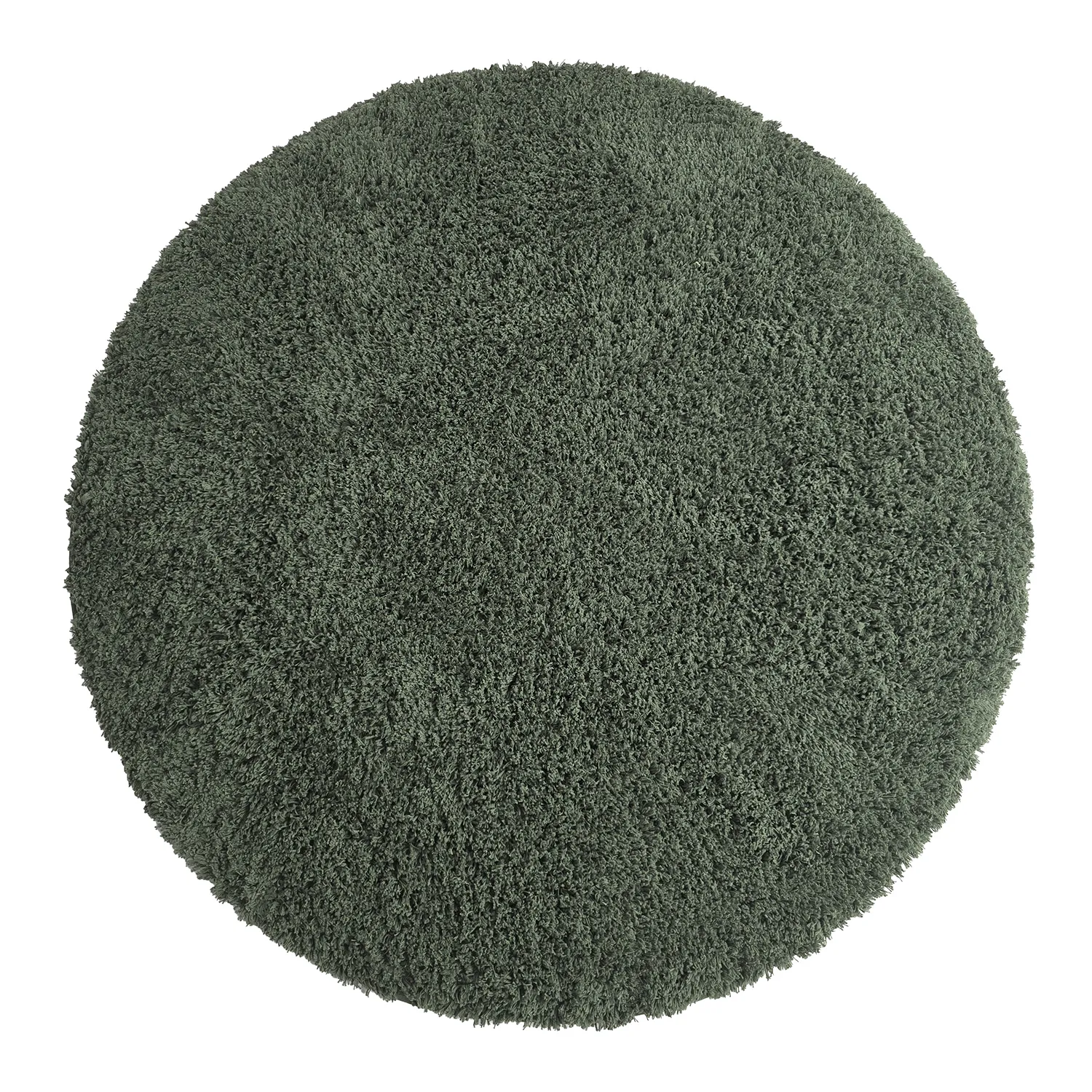 Alfombras redondeadas - Combarro Solid Cotton Shaggy (verde)