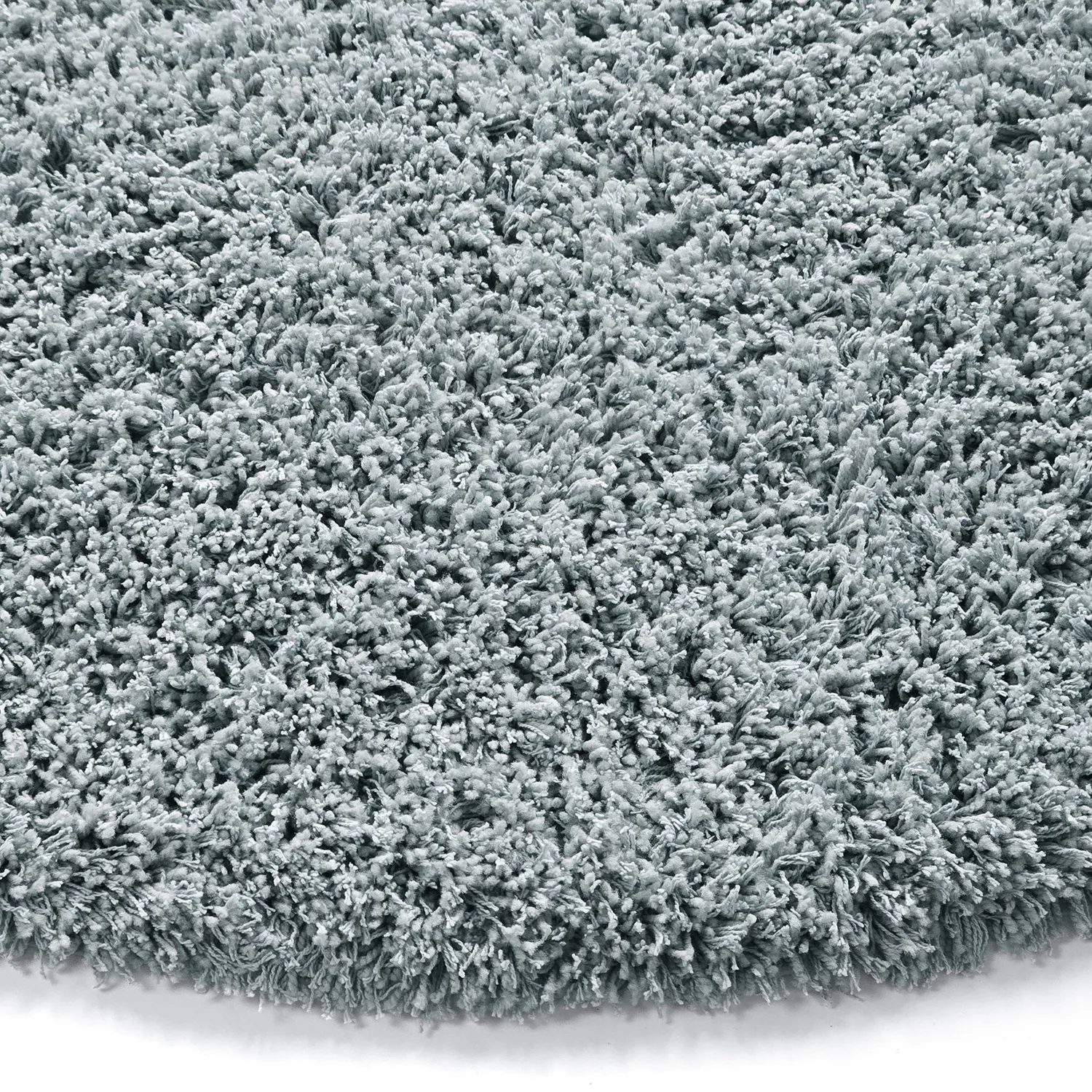 Alfombras redondeadas - Combarro Solid Cotton Shaggy (azul claro)