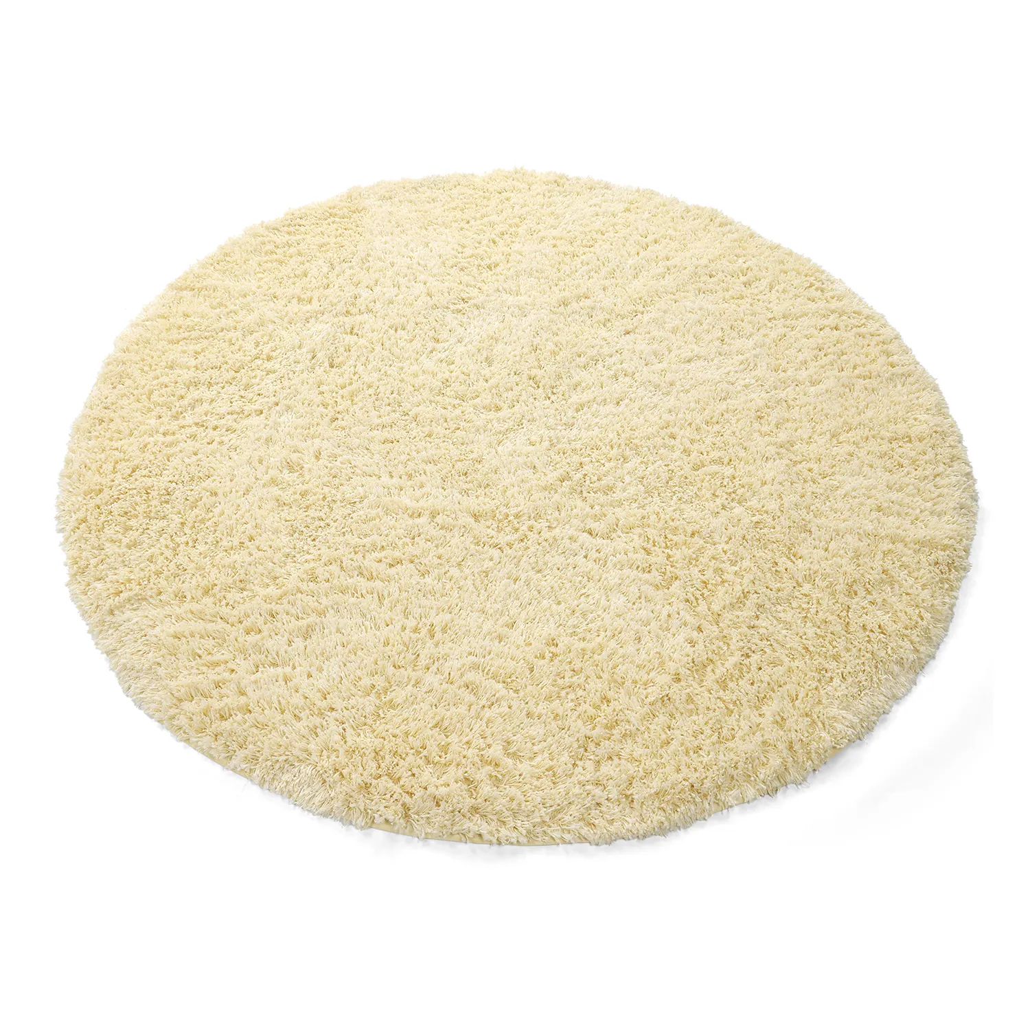 Alfombras redondeadas - Combarro Solid Cotton Shaggy (amarillo claro)