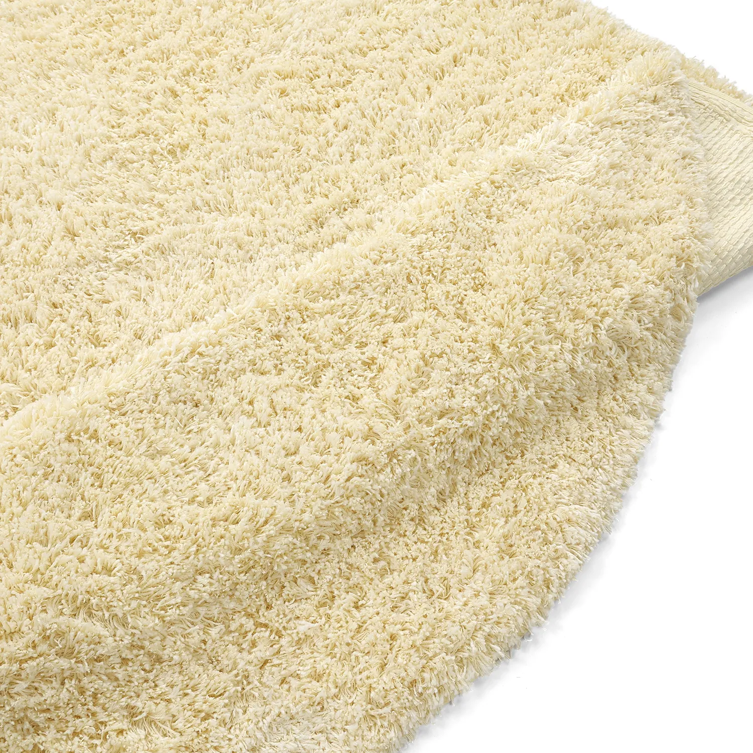 Alfombras redondeadas - Combarro Solid Cotton Shaggy (amarillo claro)