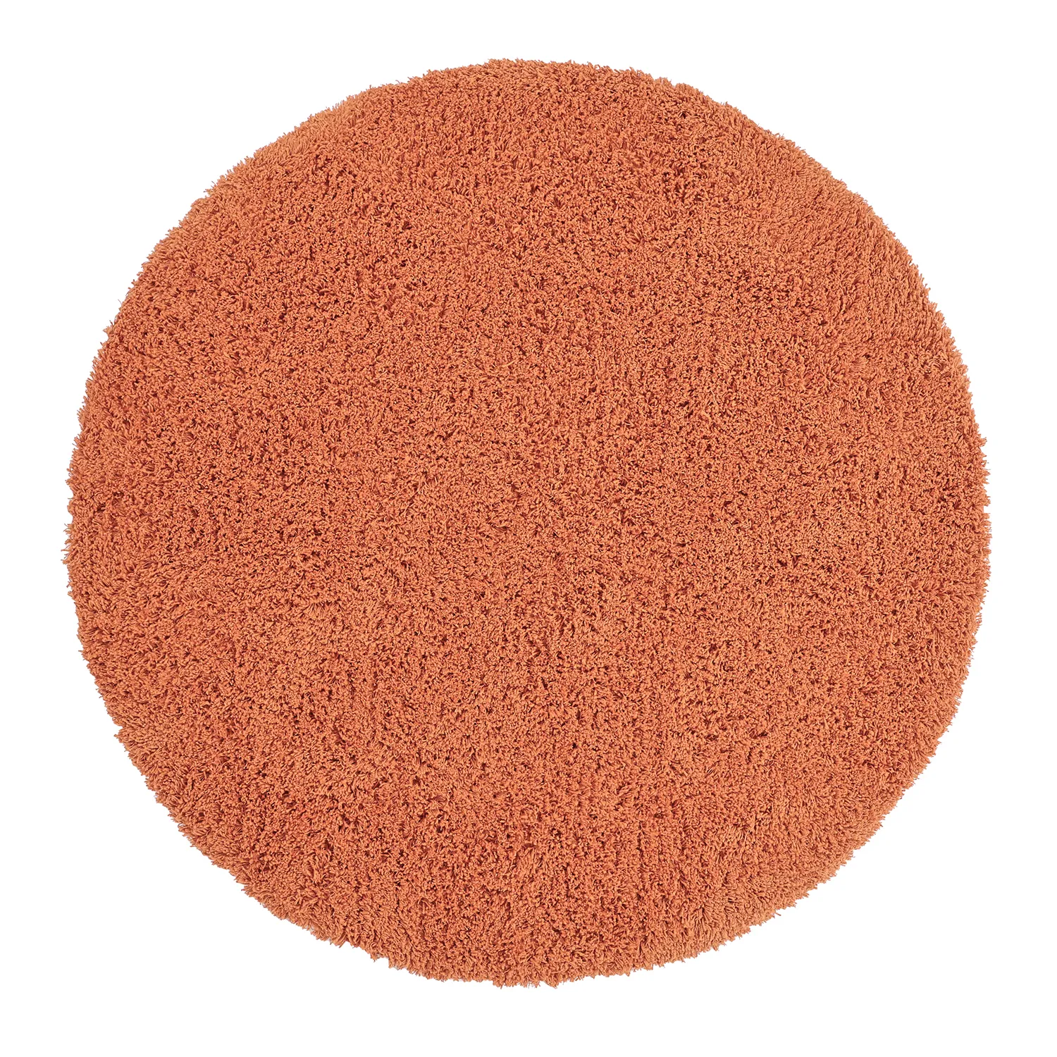 Alfombras redondeadas - Combarro Solid Cotton Shaggy (naranja claro)
