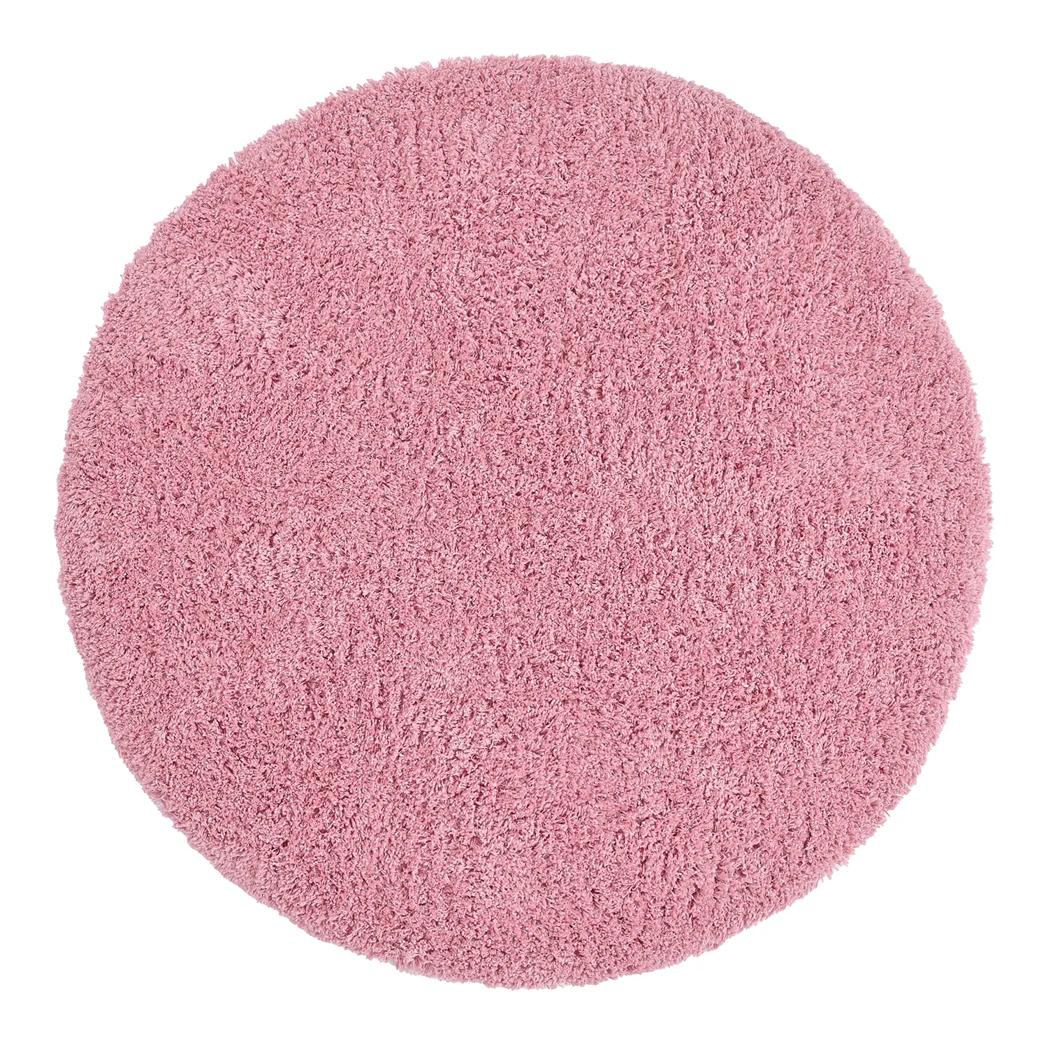 Alfombras redondeadas - Combarro Solid Cotton Shaggy (rosa claro)