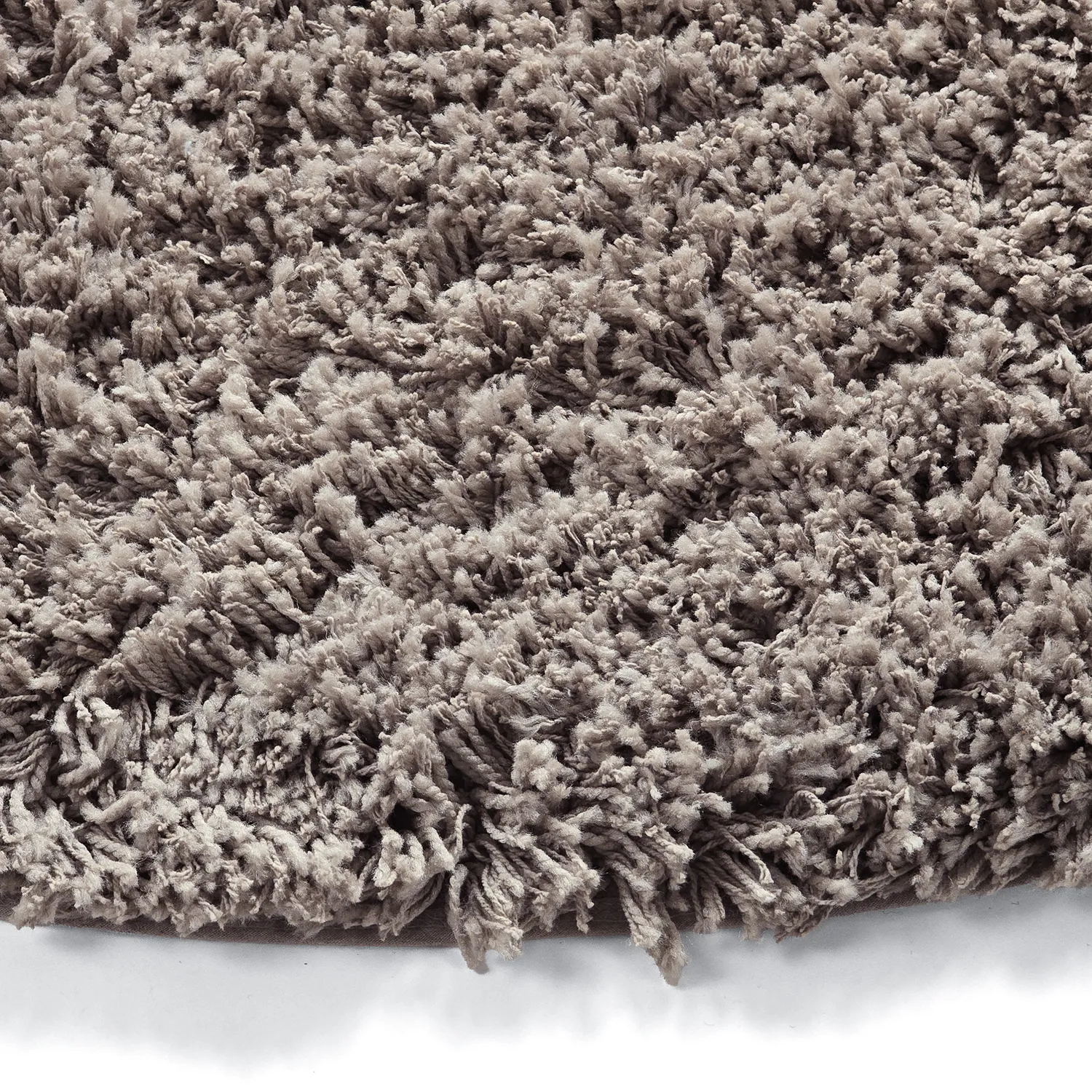 Alfombras redondeadas - Combarro Solid Cotton Shaggy (taupe)