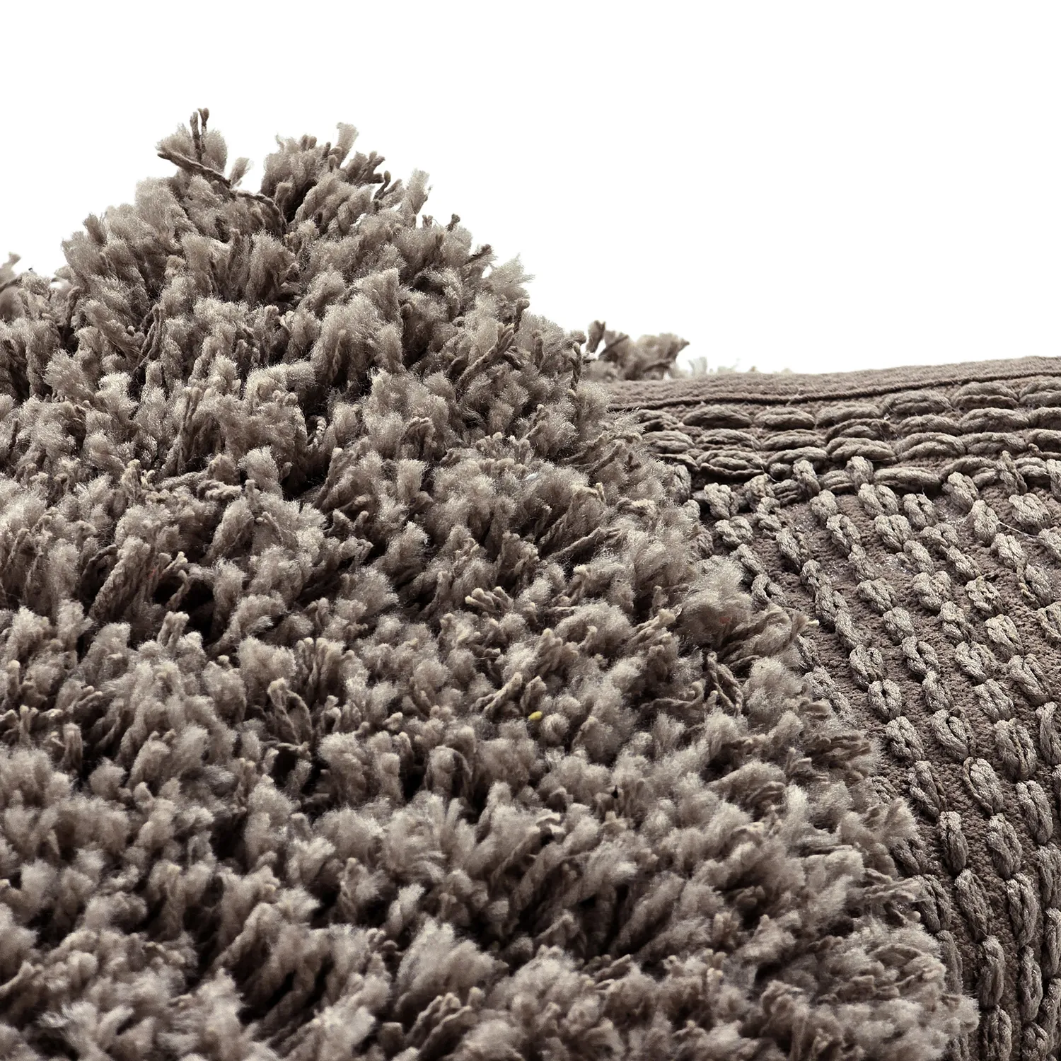 Alfombras redondeadas - Combarro Solid Cotton Shaggy (taupe)