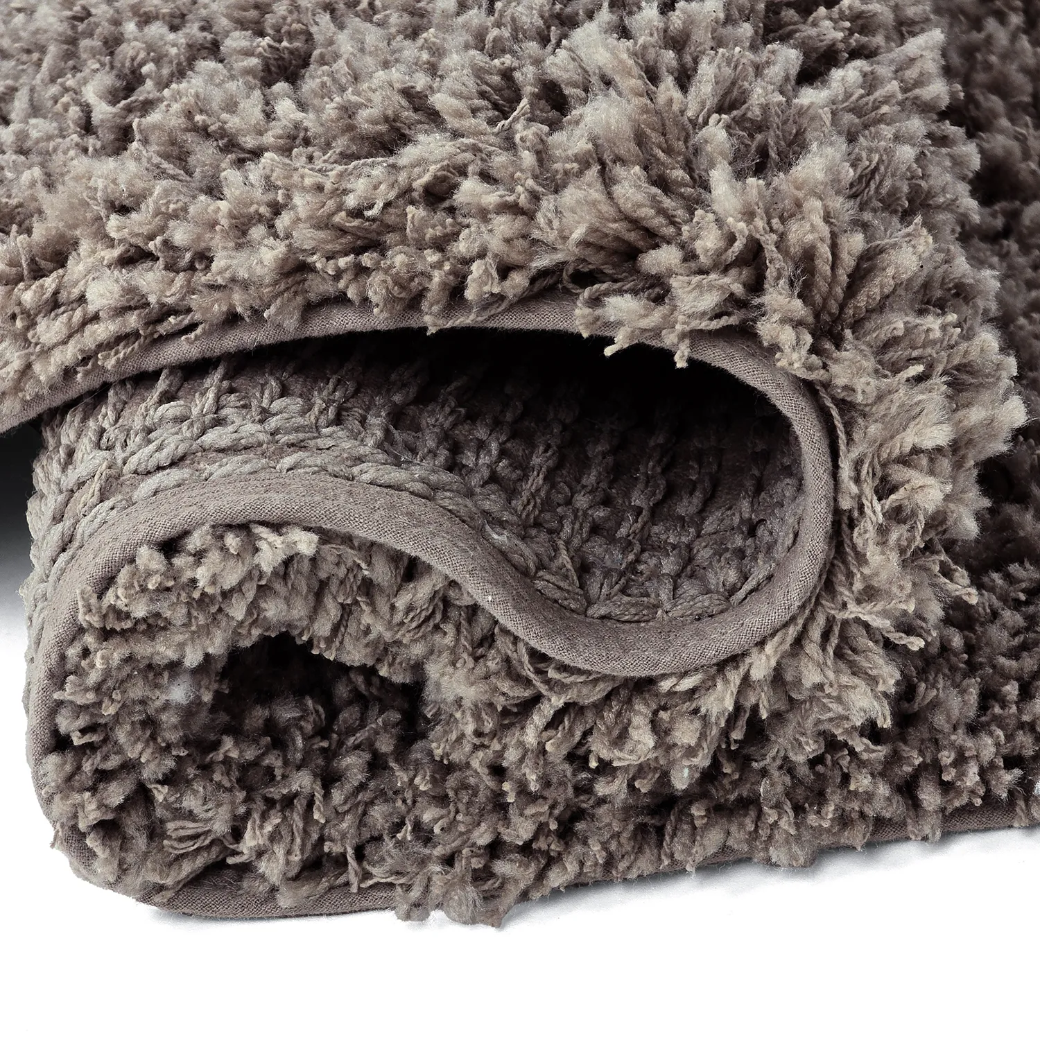 Alfombras redondeadas - Combarro Solid Cotton Shaggy (taupe)