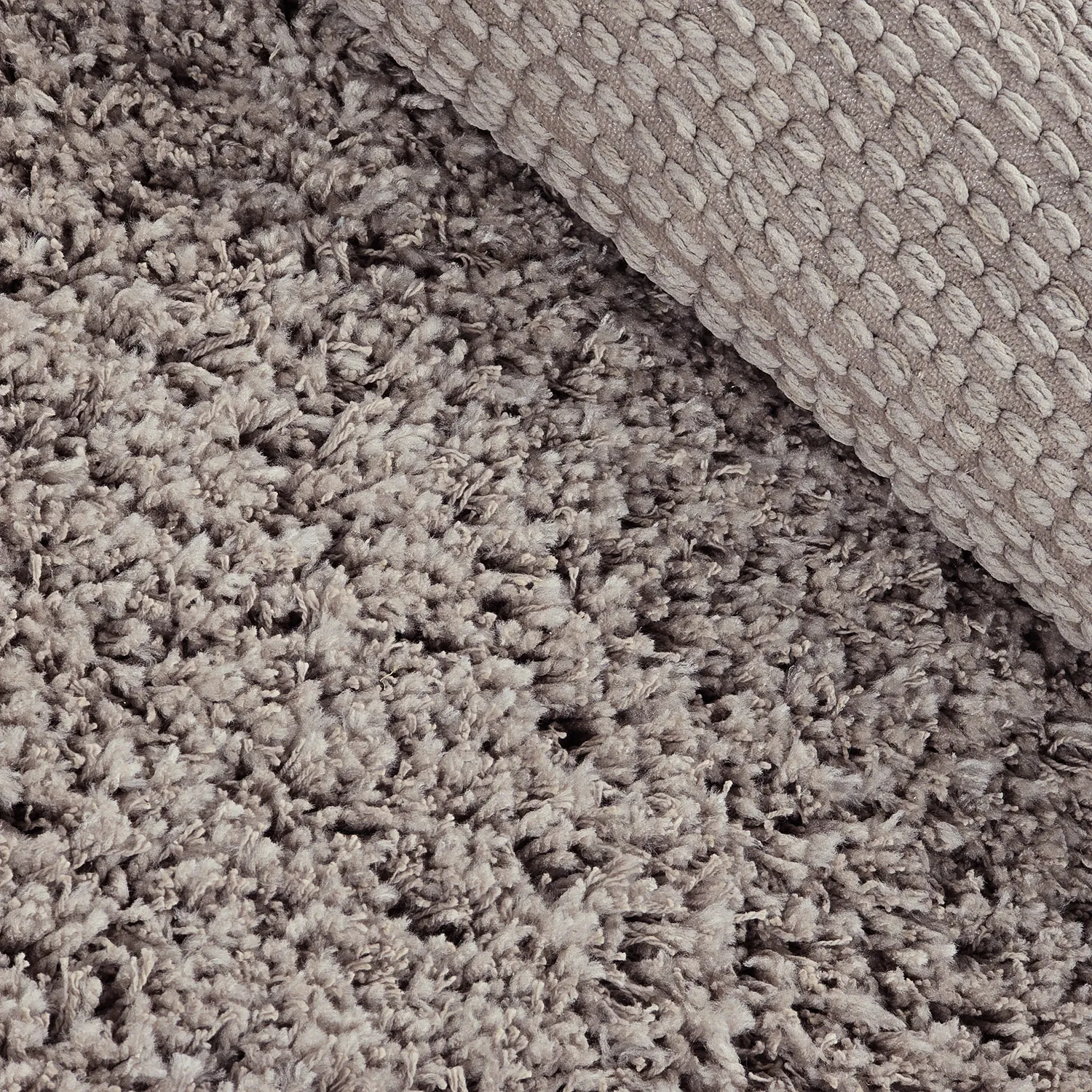Alfombras redondeadas - Combarro Solid Cotton Shaggy (taupe)