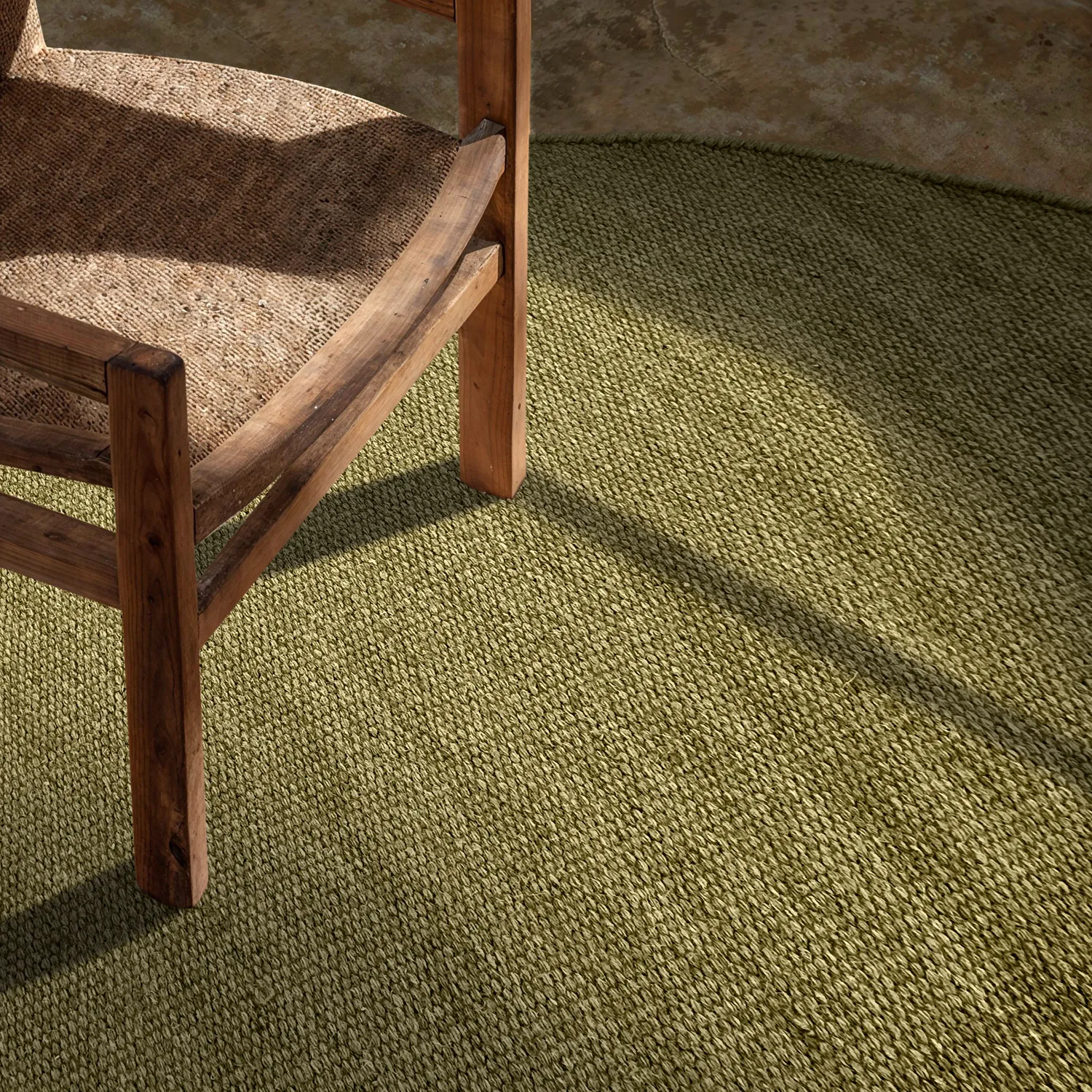 Alfombras redondeadas - Hamilton (verde musgo)