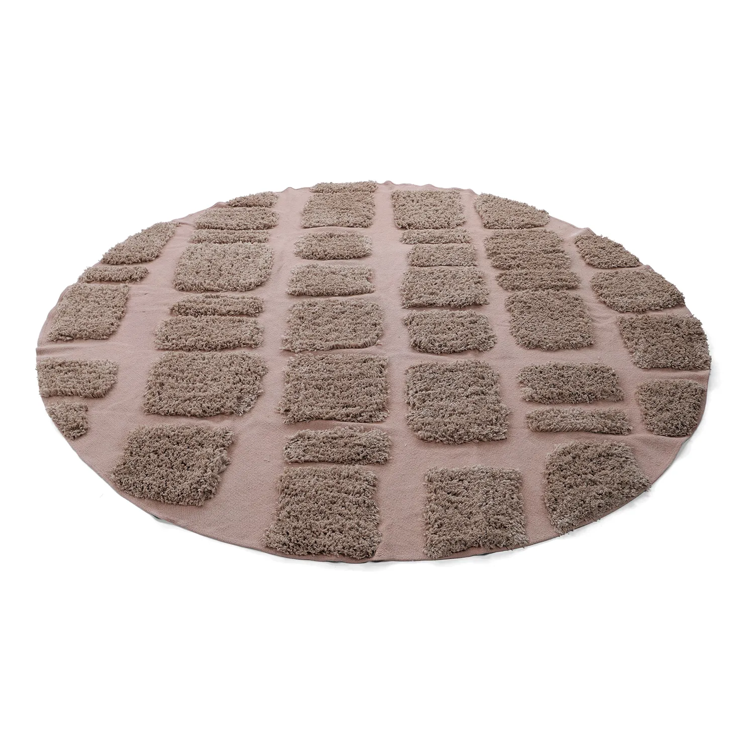 Alfombras redondeadas - Otranto Natural Cotton Shaggy (taupe)