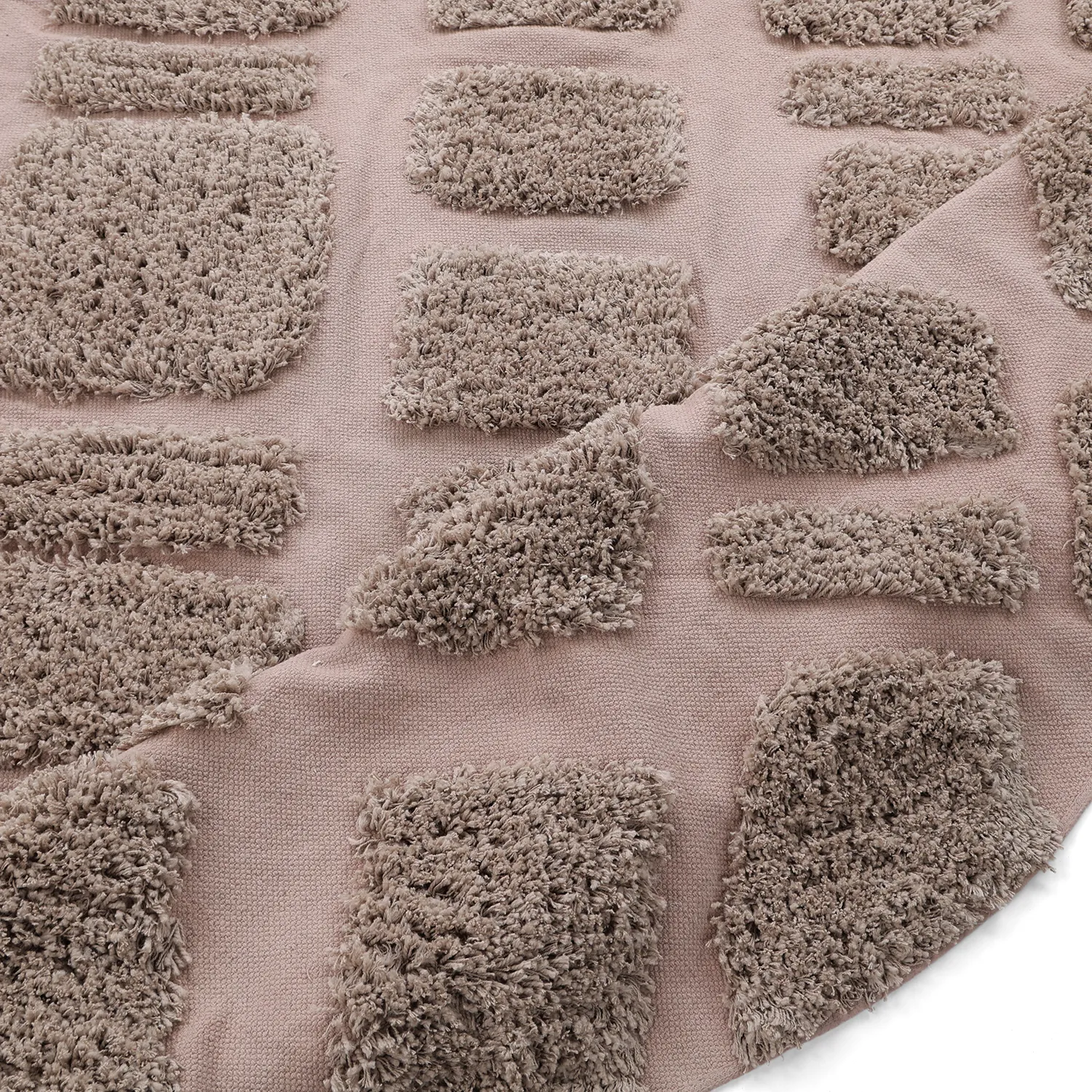 Alfombras redondeadas - Otranto Natural Cotton Shaggy (taupe)