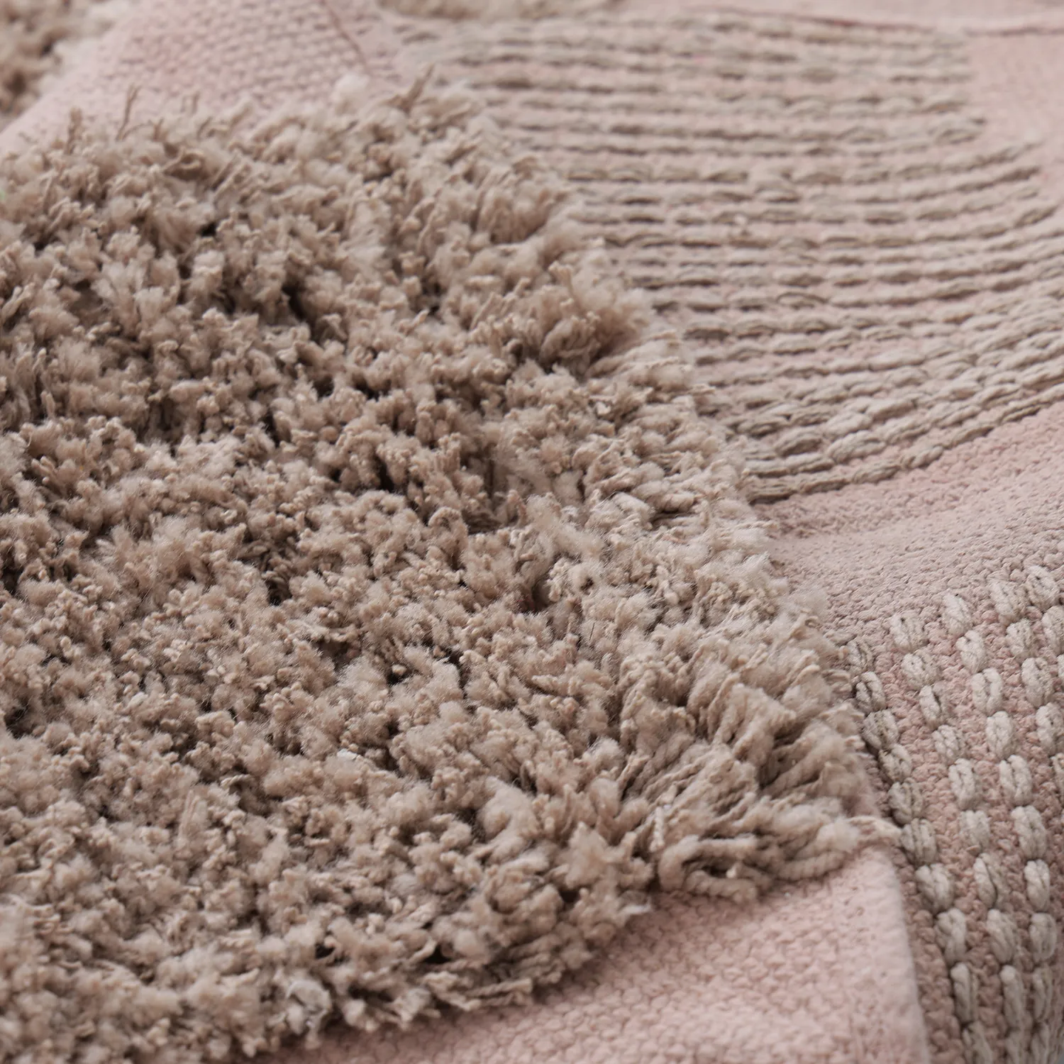 Alfombras redondeadas - Otranto Natural Cotton Shaggy (taupe)