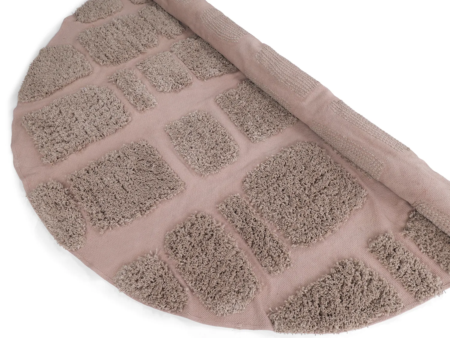Alfombras redondeadas - Otranto Natural Cotton Shaggy (taupe)