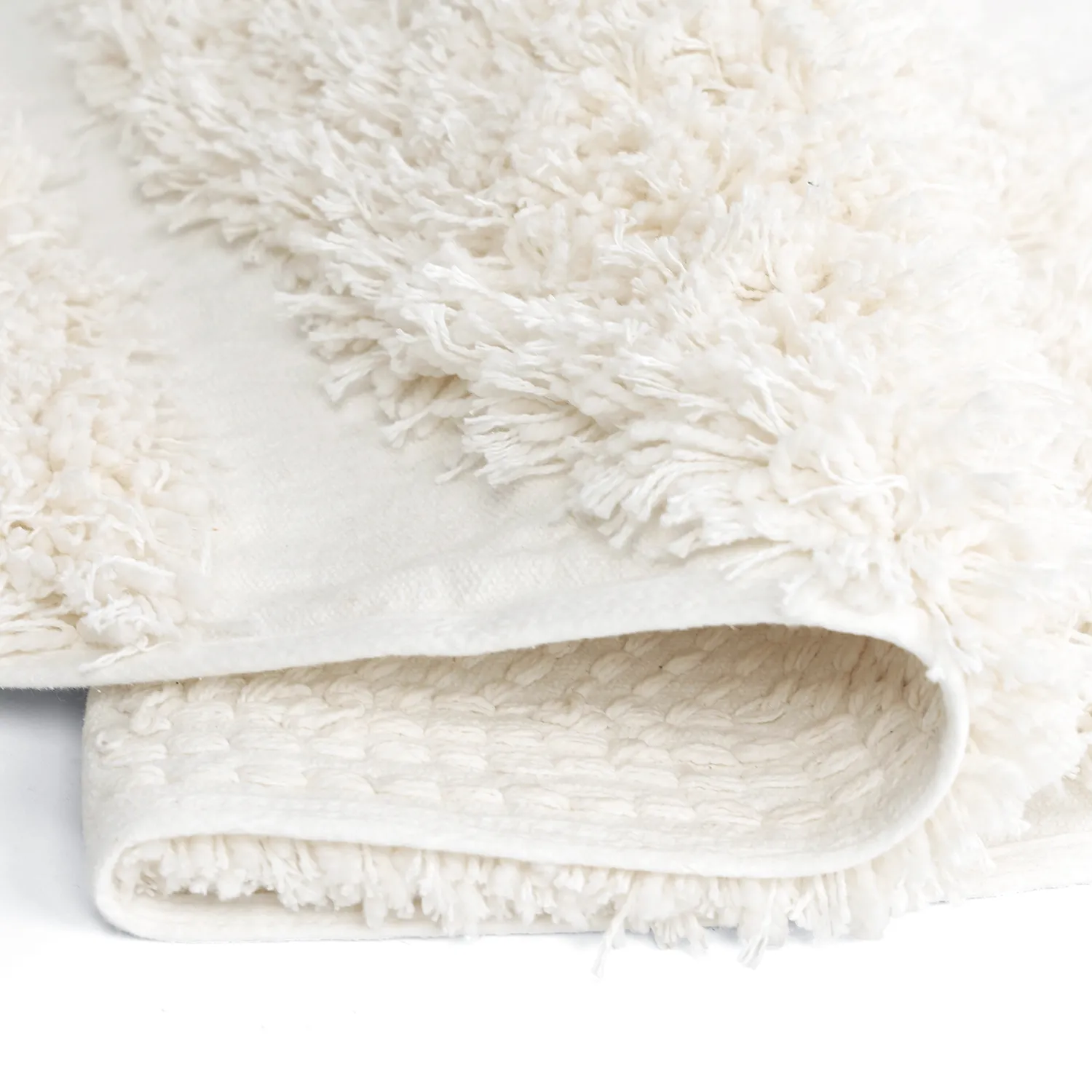 Alfombras redondeadas - Sivota Natural Cotton Shaggy (blanquecino)