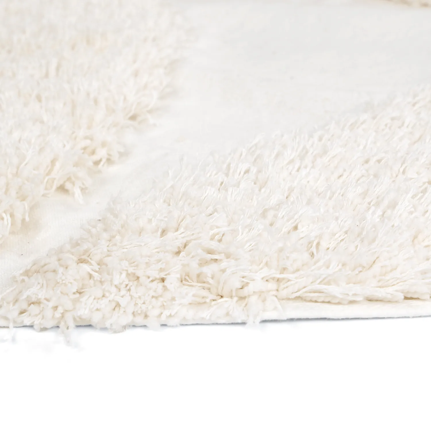 Alfombras redondeadas - Sivota Natural Cotton Shaggy (blanquecino)
