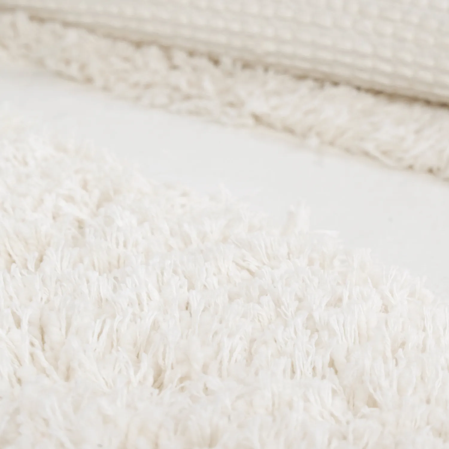 Alfombras redondeadas - Sivota Natural Cotton Shaggy (blanquecino)