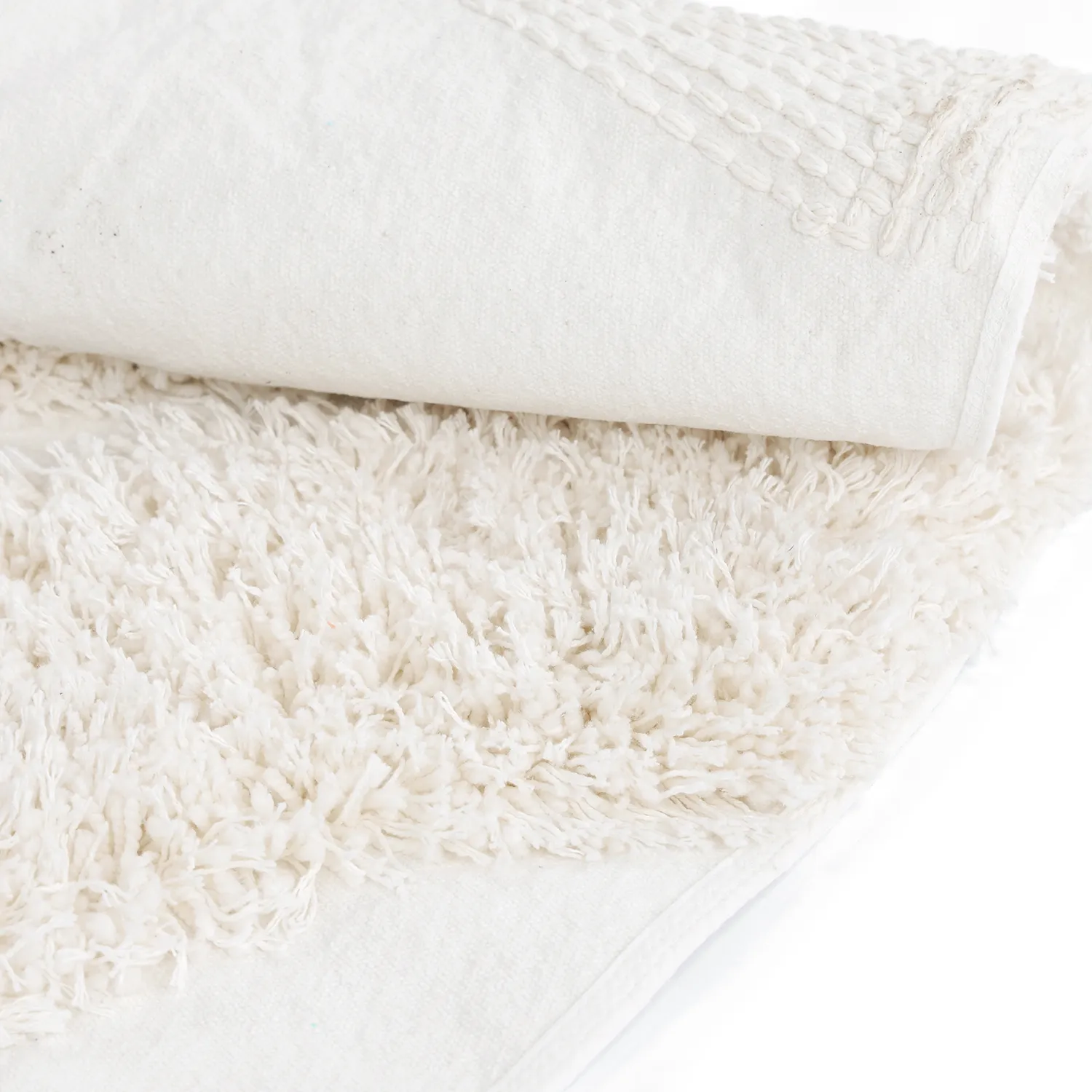 Alfombras redondeadas - Sivota Natural Cotton Shaggy (blanquecino)